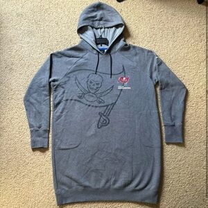 Women's Nike Heather Charcoal Oversized Fleece Raglan Hoodie Dress